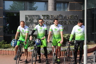 Štvrtý ročník projektu do práce na bicykli otvoril na trenčianskej župe národný cyklokoordinátor, predstavili aj nové cyklodresy zelenej župy - IMG_9489