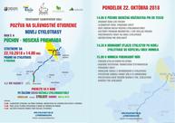 Trenčianska župa pozýva na slávnostné otvorenie novej cyklotrasy medzi púchovom a nosickou priehradou - plagat s programom