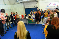Trenčiansky kraj je pravým hokejovým regiónom, v hokejovom duchu sa otváral aj stánok kocr trenčín región na region tour expo 2019 - 20190517_REGION_TOUR_EXPO_013w