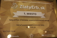 Trenčiansky samosprávny kraj má najlepšie webové sídlo, špeciálnu cenu si v rámci zlatého erbu prevzala i bojnická nemocnica - IMG_1868