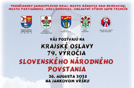Zväčšiť fotografiu - Význam snp pripomenú viaceré podujatia v kraji - plagat_oslavy_na_JV_2023_mini_titulka