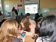 Zážitkové vzdelávanie si vyskúšala aj medzinárodná návšteva - hodina ANJ2