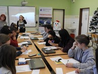 Zážitkové vzdelávanie si vyskúšala aj medzinárodná návšteva - hodina DEJ