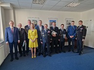 Zväčšiť fotografiu - Župan prijal dobrovoľných hasičov, spolu otvorili kanceláriu na župe - 20230505_170601(0)