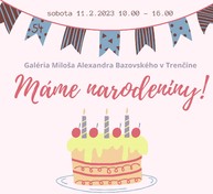 Zväčšiť fotografiu - Župná galéria bude oslavovať! - Mame_narodeniny_plagat GMAB 2023_1