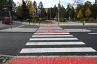 Zväčšiť fotografiu - Zmodernizovaná križovatka v prievidzi ponúka bezpečnejší a bezbariérový pohyb