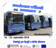 Celý budúci týždeň bude verejnosť v kraji cestovať modrými autobusmi za polovičnú cenu - mobilita