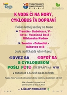 Cykloautobusy už pred vrcholom sezóny prekonali minuloročný počet prevezených cyklistov. vyskúšať si ich môžete ešte do konca prázdnin - plagat cyklobus