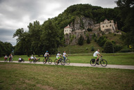 Zväčšiť fotografiu - Káčer bicykloval aj po najobľúbenejšej župnej cyklotrase - TSK_Káčer na bicykli_mini-49