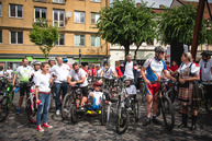 Zväčšiť fotografiu - Káčer bicykloval aj po najobľúbenejšej župnej cyklotrase - TSK_Káčer na bicykli_mini-5