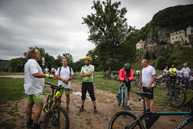 Zväčšiť fotografiu - Káčer bicykloval aj po najobľúbenejšej župnej cyklotrase - TSK_Káčer na bicykli_mini-52