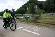 Zväčšiť fotografiu - Novú cyklotrasu si už počas prvého dňa vyskúšalo takmer 1 900 cyklistov - 20200601_TSK_cyklotrasa_195w