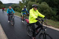 Zväčšiť fotografiu - Prvú časť hornonitrianskej cyklomagistrály otvorili spoločnou jazdou - 20230923_PE_033w