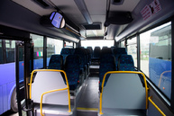 Zväčšiť fotografiu - Župy žiadajú o kompenzáciu výpadkov tržieb verejnej dopravy - vnutro autobusov