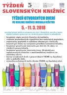 Do týždňa slovenských knižníc sa aktívne zapoja aj 3 knižnice v zriaďovateľskej pôsobnosti tsk, zaujímavosťou budú knižné hliadky v mestách - Týždeň otvorených dverí vo VKMR 2018, AKCIE