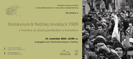Novembrové udalosti roku 89 si pripomenú aj organizácie v pôsobnosti župy - kolokvium_pozvanka