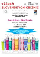 Prvý marcový pondelok odštartoval týždeň slovenských knižníc i jarné prázdniny - Document-page-001