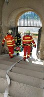 Zväčšiť fotografiu - Simulovaný požiar na trenčianskom hrade - IMG-20230427-WA0002