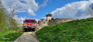 Zväčšiť fotografiu - Simulovaný požiar na trenčianskom hrade - IMG-20230427-WA0004