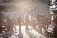 Zväčšiť fotografiu - Trenčiansky hrad láka nielen turistov, ale aj seriálových tvorcov - N64A6456