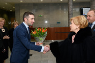 Trenčiansky kraj má vlastného koordinátora pre kultúru, novú výzvu na pôde župy predstavila osobne ministerka kultúry - 20190305_TSK_ministerka_Lassakova_002w
