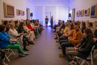 Zväčšiť fotografiu - Zaujala návrhárov v bratislave, originálne modely predviedla aj v trenčíne - 277103791_5269453259741345_6620766522919527867_n