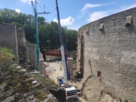 Zväčšiť fotografiu - Na krajskej dominante začala inštalácia hradného mosta a lávky - IMG_20200625_134748
