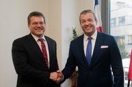 Tsk aktívne pracuje na akčnom pláne transformácie pre hornú nitru, spúšťa zber projektových zámerov - 20180205_TN_TSK_Sefcovic_006