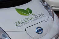 Tsk organizuje výjazdové semináre na témy zelená župa, zelené oči aj prírodné záhrady - napis na elektromobily