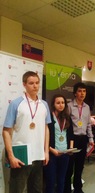 Myjavskí gymnazisti vedia ruštinu  - doniesli si zlato a striebro z olympiády - I.Panèiak - v pravo