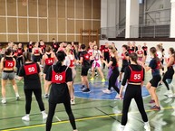 Zväčšiť fotografiu - Na krajskom kole maratónu aerobiku súťažilo 18 stredných škôl - 5. Zdroj Krajské centrum voľného času