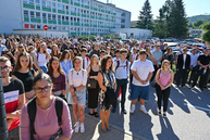 Zväčšiť fotografiu - Na trenčianskej univerzite začali akademický rok vo vynovených priestoroch