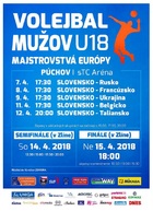 Novú športovú halu zo župného rozpočtu budú využívať aj slovenské volejbalové talenty - plagat ME
