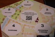 Prvých deväť stredných škôl na slovensku zapojených do pilotného ročníka participatívnych rozpočtov si prevzalo noty  a pravidlá hry v rámci školenia koordinátorov - IMG_0082