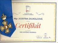Slovenskí kuchári a cukrári ocenili pedagógov púchovskej soš obchodu a služieb najvyšším vyznamenaním. ocenenia sa rozdávali po prvýkrát. - Mgr. Zaukolcová Rad Sv.Vavrinca