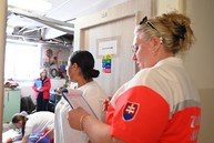 Zväčšiť fotografiu - Študenti ukázali, že sú pripravení zasiahnuť pri záchrane ľudského života
