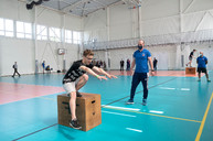 Zväčšiť fotografiu - Súčasťou hokejovej akadémie v trenčíne sa stalo ďalších 15 mladých talentov - 20200519_TSK_minister_Grohling_001_070w