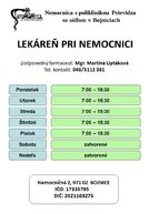 Zväčšiť fotografiu - Bojnická nemocnica otvorila vlastnú verejnú lekáreň - ordinacne hodiny verejná lekáreň