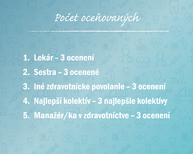 Zväčšiť fotografiu - Výnimočných zdravotníkov môžete nominovať už len do 15. apríla! - Oceňovanie zdravotníkov 22_počet-01