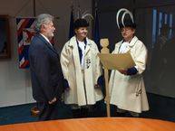 Predstavitelia cechu košikárov sa stretli so županom sedláčkom - Pb126998