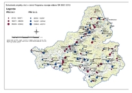 Schválené projekty na území trenčianskeho kraja - Mapa prv
