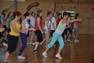 Maratón cvičenia v gymnáziu v myjave - Aerobik