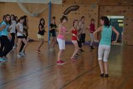 Maratón cvičenia v gymnáziu v myjave - Salsa