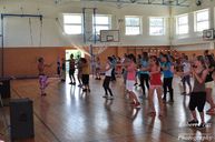 Maratón cvičenia v gymnáziu v myjave - Zumba