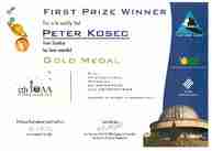 Predseda tsk prijal talentovaného študenta petra koseca - Peter kosec 5th ioaa poland 2011 gold medal