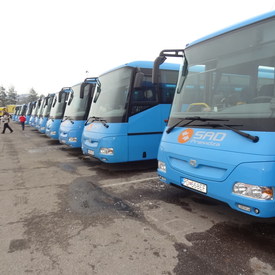 Slávnostné odovzdávanie autobusov v SAD Prievidza