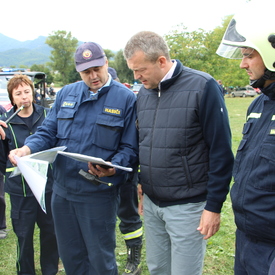 Hasiči v Trenčianskom kraji na cvičení v Nitrianskom Rudne ukázali, že ich nezaskočia ani povodne