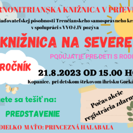 Hornonitrianska knižnica v Prievidzi pozýva na podujatie, bonusom je registrácia zdarma