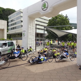 Trenčiansky župan prešiel jednu etapu športovo-charitatívneho podujatia s hendikepovanými cyklistami