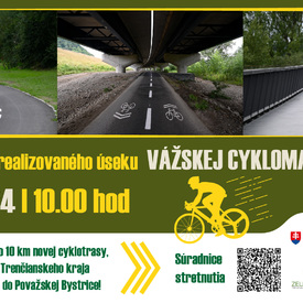 Otvorte s nami ďalších 10 km Vážskej cyklomagistrály! 